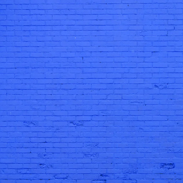 Текстура синей кирпичной стены — стоковое фото
