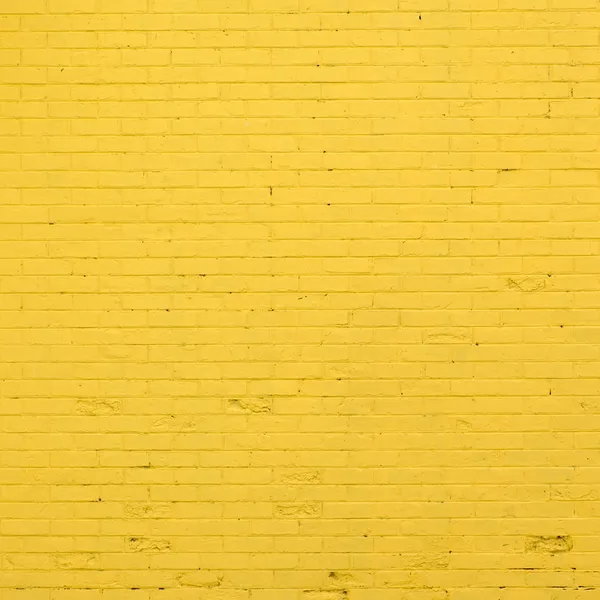 Texture murale en brique jaune — Photo