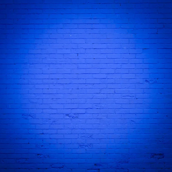 Blue brick wall texture — Stock Photo, Image