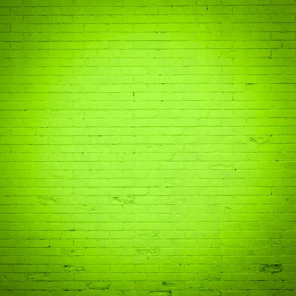 Green brick wall texture — Stock Photo, Image