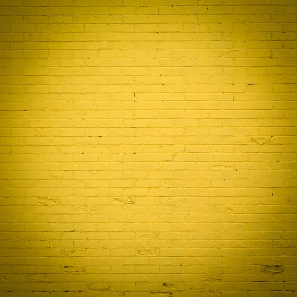 Texture murale en brique jaune — Photo