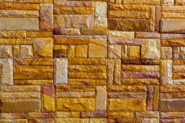 Dekoratif taş duvar yüzeyinin deseni