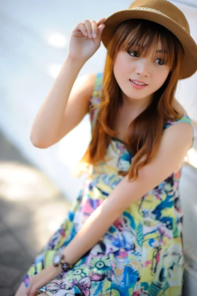 Bella ragazza asiatica — Foto Stock