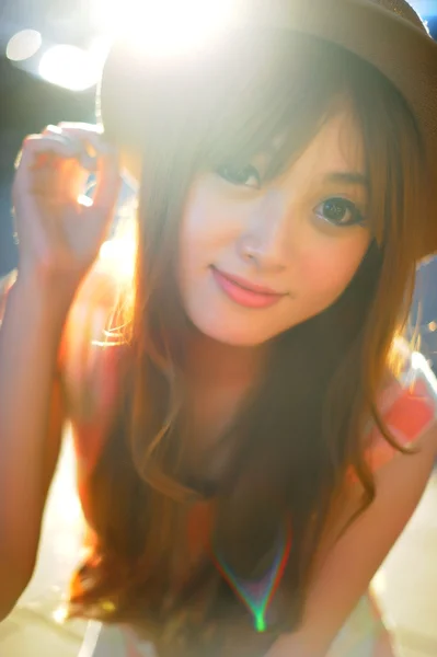 Beautiful asian girl — Stock Photo, Image