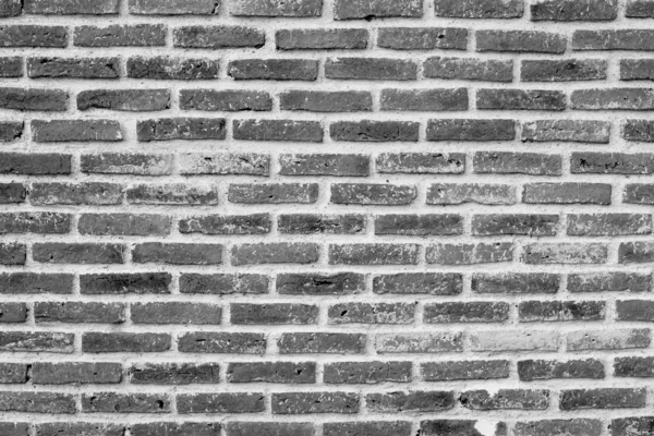 Parede de tijolo preto e branco — Fotografia de Stock