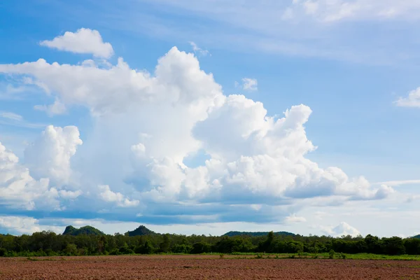 Hermoso paisaje con bonito cielo — Foto de Stock