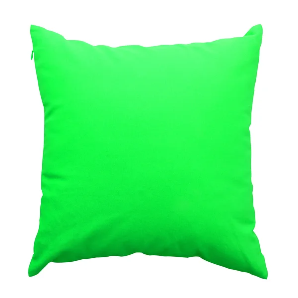 Green  pillows isolated on white background — Stock Photo, Image