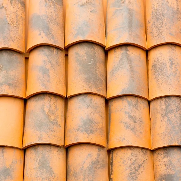 Close up of orange  roof texture — Stock Photo, Image