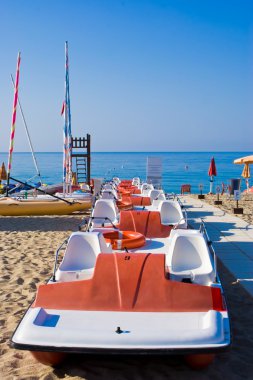 Pedalò on the beach