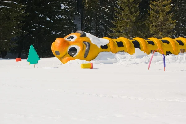 Field ski school — Stock Photo, Image