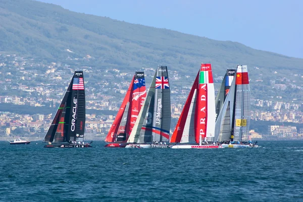 Napoli'de 34 America's Cup Dünya serisi 2013 — Stok fotoğraf