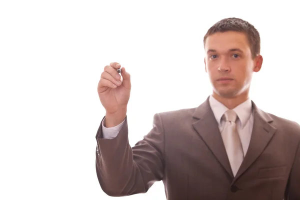 Businessman writing something — Stock Photo, Image