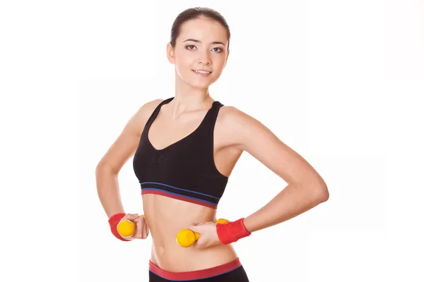 Fitnesstraining für junge Frau — Stockfoto