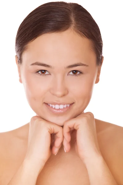 Woman model with clean skin — Stock Photo, Image