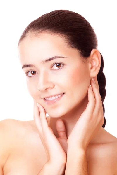 Smiling woman with healthy skin Royalty Free Stock Images