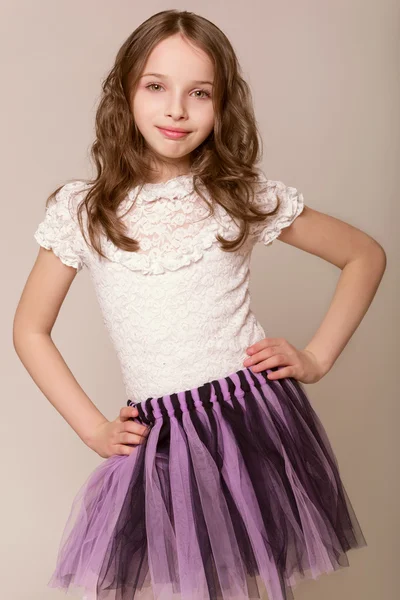 Fashion little girl — Stock Photo, Image