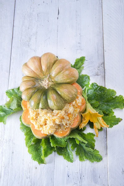 Pompoen risotto — Stockfoto