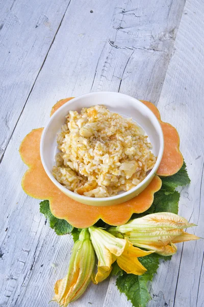 Pumpkin risotto — Stock Photo, Image