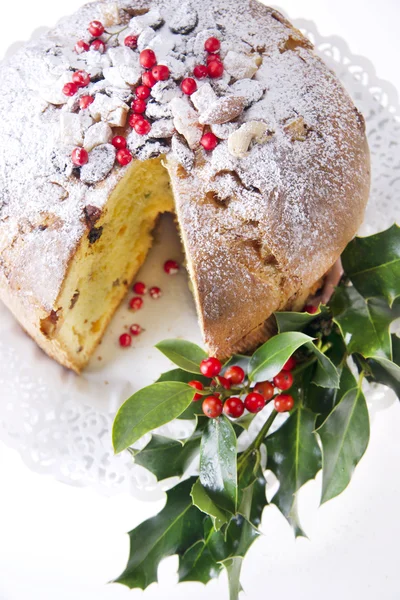 Panettone pastel de Navidad — Foto de Stock