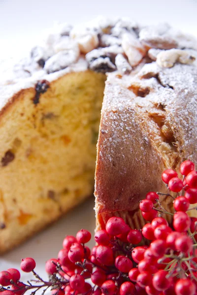 Panettone-Weihnachtskuchen — Stockfoto