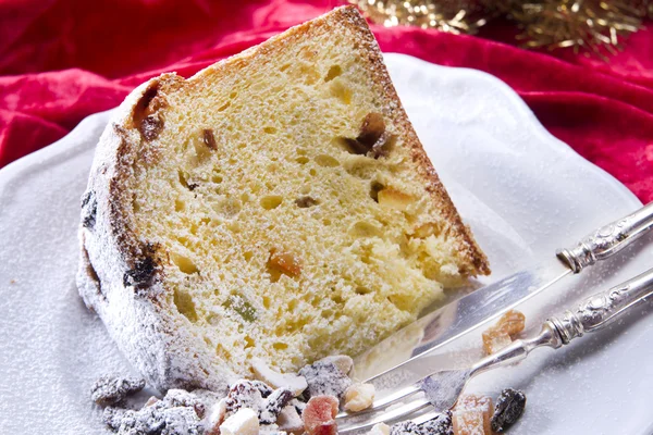 Panettone 圣诞蛋糕 — 图库照片