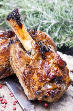 pişmiş et, domuz knuckle