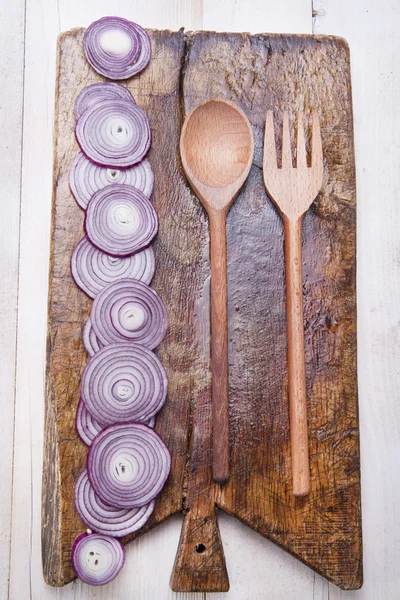 Fresh red onions — Stock Photo, Image