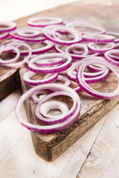 Fresh red onions — Stock Photo, Image