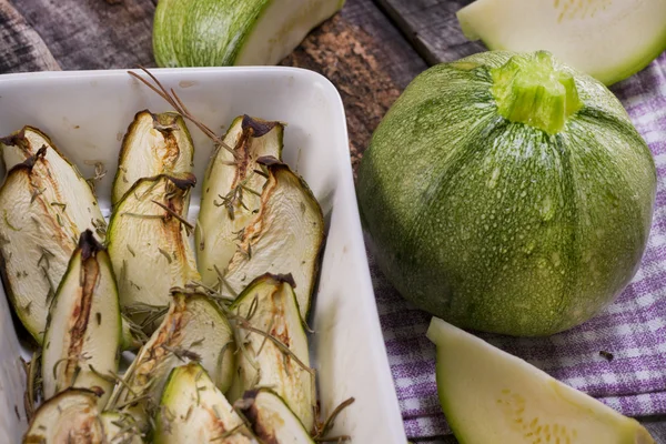 Rund zucchini — Stockfoto