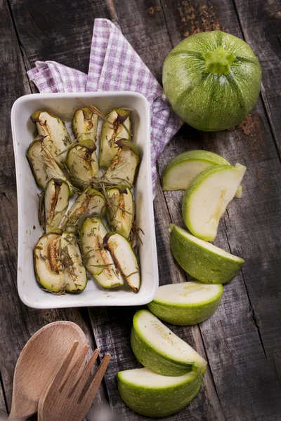 Round zucchini — Stock Photo, Image