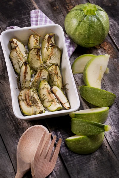 Round zucchini — Stock Photo, Image