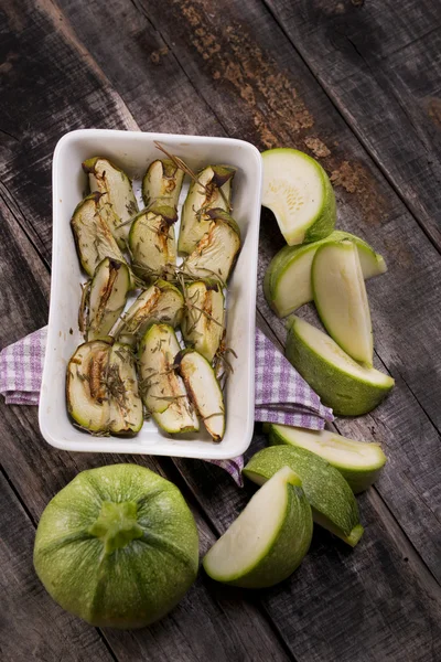 Zucchine rotonde — Foto Stock