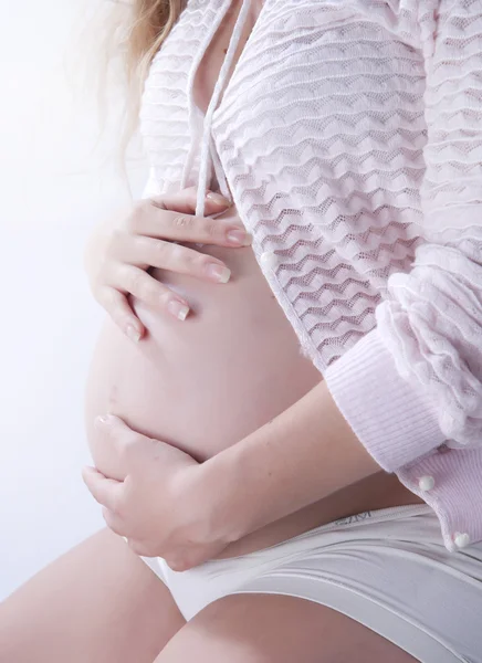 Mädchen schwanger — Stockfoto
