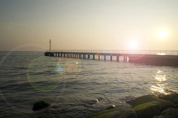 Apus de soare peste mare — Fotografie, imagine de stoc