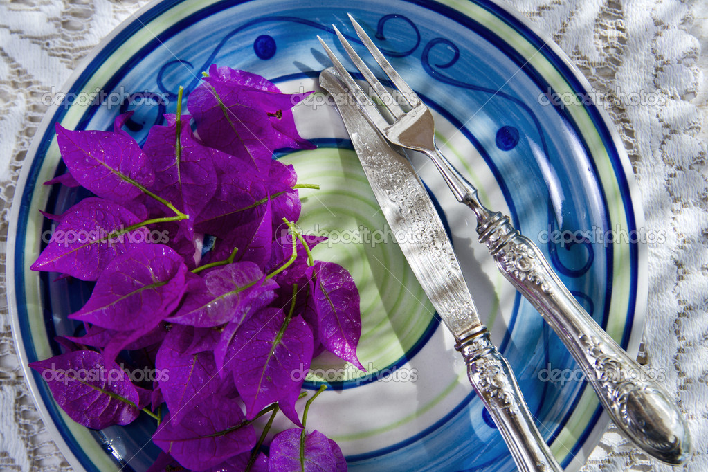 First Course With Bougainvillea Stock Photo by ©Fotografiche 31337877
