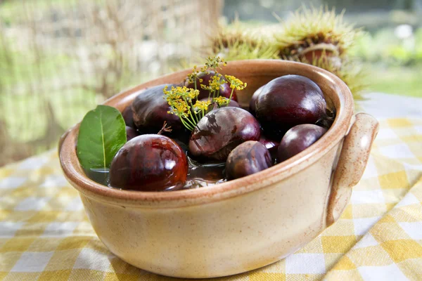 Boiled Chestnuts — Stock Photo, Image