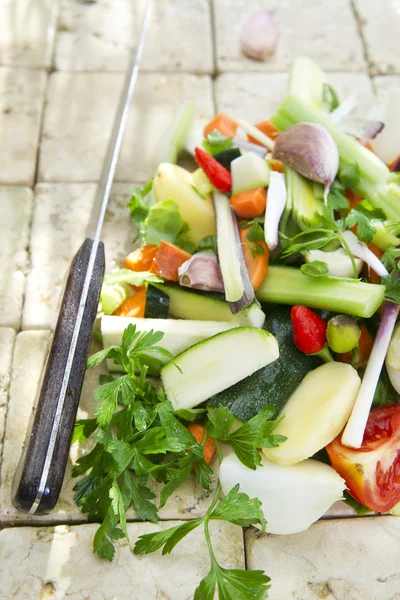 Gemischtes Gemüse für die Suppe — Stockfoto