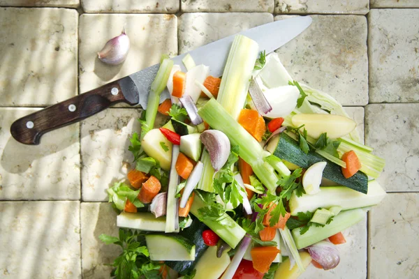 Gemischtes Gemüse für die Suppe — Stockfoto