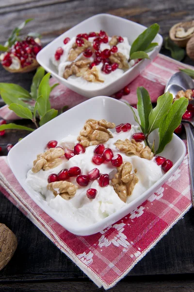 Snídaně jogurt — Stock fotografie