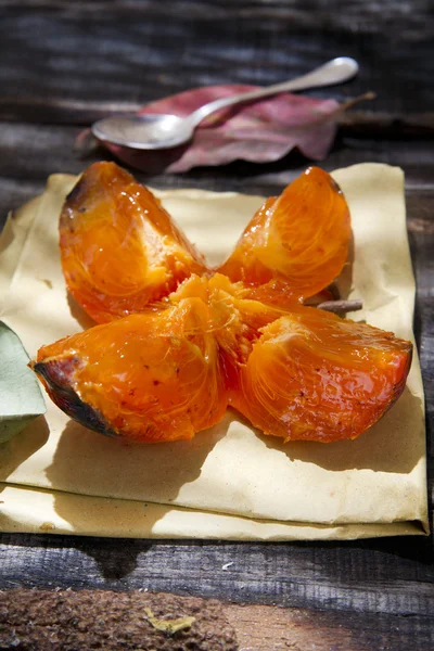 The Result Of The Fall Season, Persimmon — Stock Photo, Image