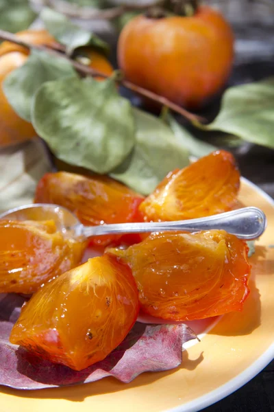 The Result Of The Fall Season, Persimmon — Stock Photo, Image