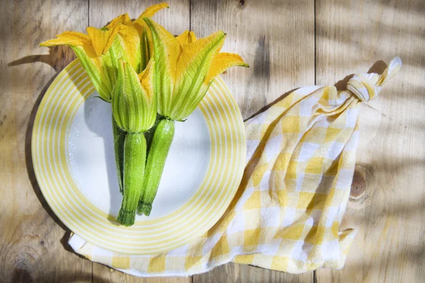 Courgette bloemen — Stockfoto