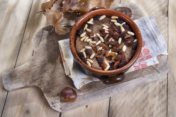 Cake made with chestnut flour — Stock Photo, Image