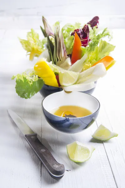 Vinaigrette with mixed vegetables — Stock Photo, Image