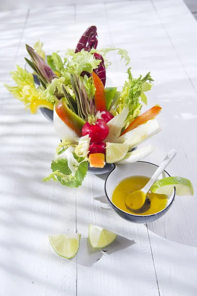 Zálivkou s míchanou zeleninou — Stock fotografie