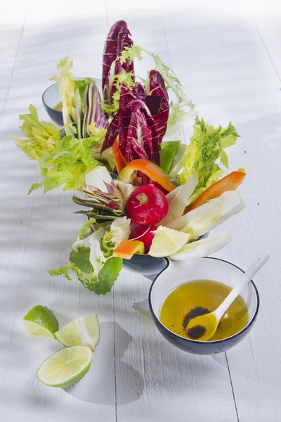 Vinaigrette with mixed vegetables — Stock Photo, Image