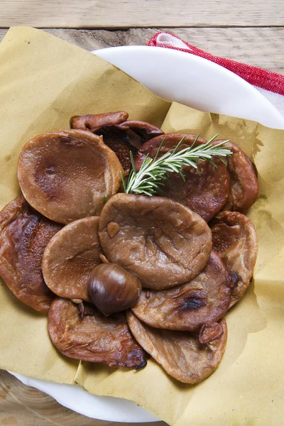 Pancakes made with chestnut flour — Stock Photo, Image