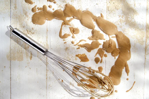 Composition of chestnut flour — Stock Photo, Image