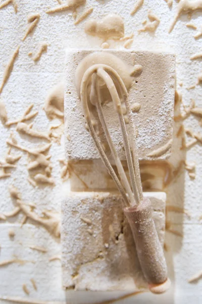 Composition of chestnut flour — Stock Photo, Image