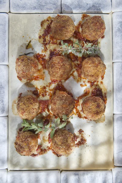 Boulettes de viande cuites au four — Photo